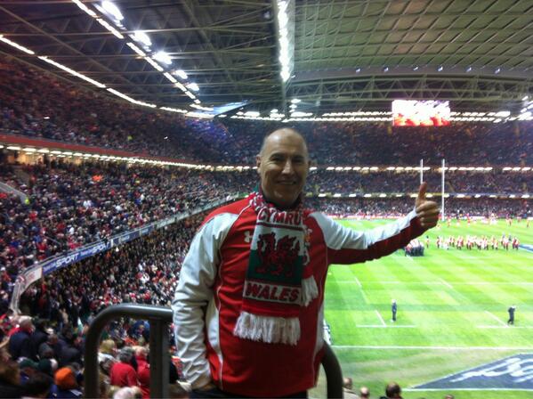 PaulZebedee's tweet photo. @WelshRugbyUnion Can't believe it (well, I can!). Cardiff was awesome, Wales were dazzling, all fans were fabulous http://t.co/jXl2CKJ1fJ