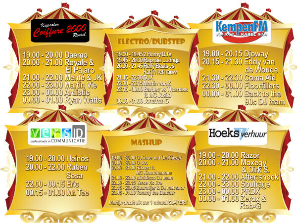 #timetable online :D #retweeteniszininzaterdag #festival