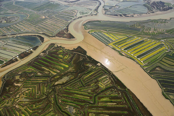 vista aerea marismas #BahíadeCádiz #Cádiz #Andalucía