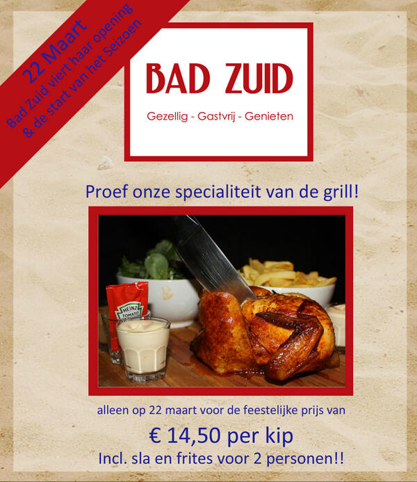 BadZuid's tweet photo. Wees er als de kippen bij, want op is op!!! http://t.co/LGmASRcDVu