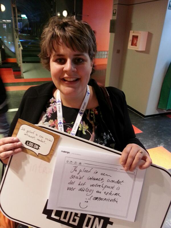 Ik geloof in een social intranet, omdat...  #logon #log-on #intra13 @aartjevanhouten