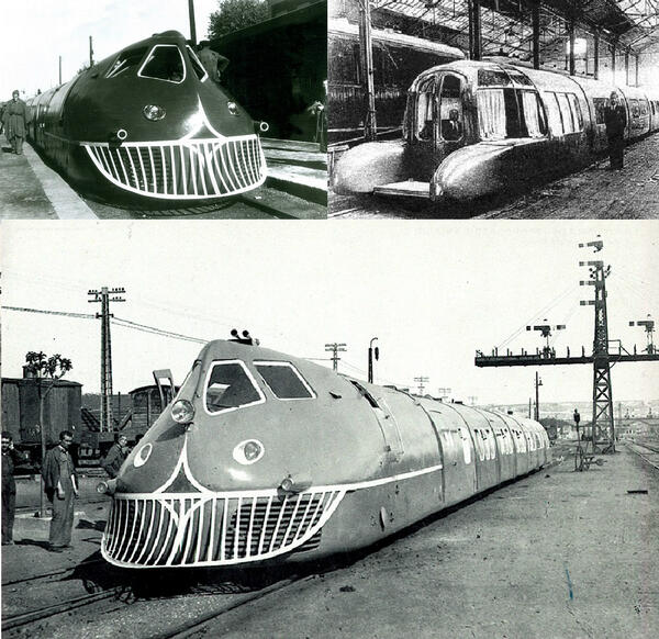 スペインで1942年に製造されたタルゴ1はハンガリーのガンツ製エンジン