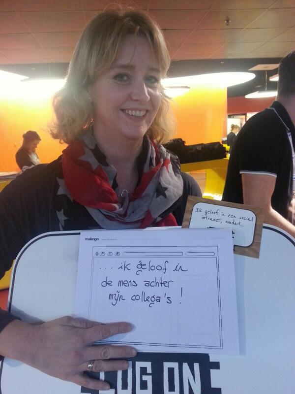Ik geloof in een social intranet, omdat...  #logon #log-on #intra13 <a href="/vrijenhoek/">Marjolein Vrijenhoek</a>