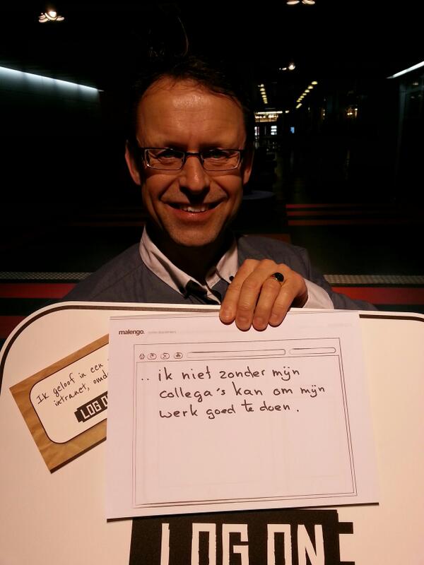 Ik geloof in een social intranet, omdat...  #logon #log-on #intra13 <a href="/dijkstraalkmaar/">Dijkstra</a>