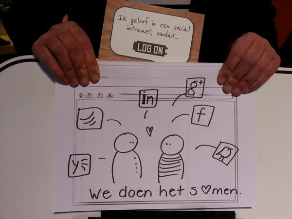 Ik geloof in een social intranet, omdat...  #logon #log-on #intra13 <a href="/crne/">Corine Matser</a>