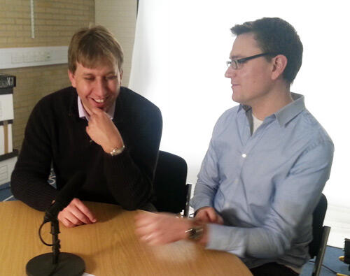 OxUniConnect's tweet photo. Check out  @chrislintott @orbitingfrog filming material for new 'Universe' online course (http://t.co/j6W7jABco5). http://t.co/VgDhxu8KVM
