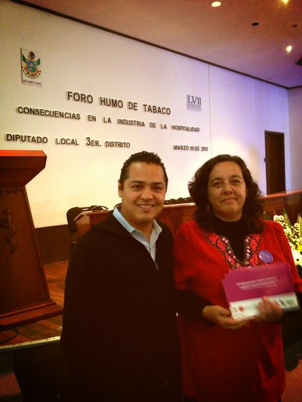 SaludyGeneroAC's tweet photo. Por un Querétaro 100% libre de humo de tabaco con @ecsada1 en el #ForoTabacoQRO http://t.co/7gOcN8eZa9