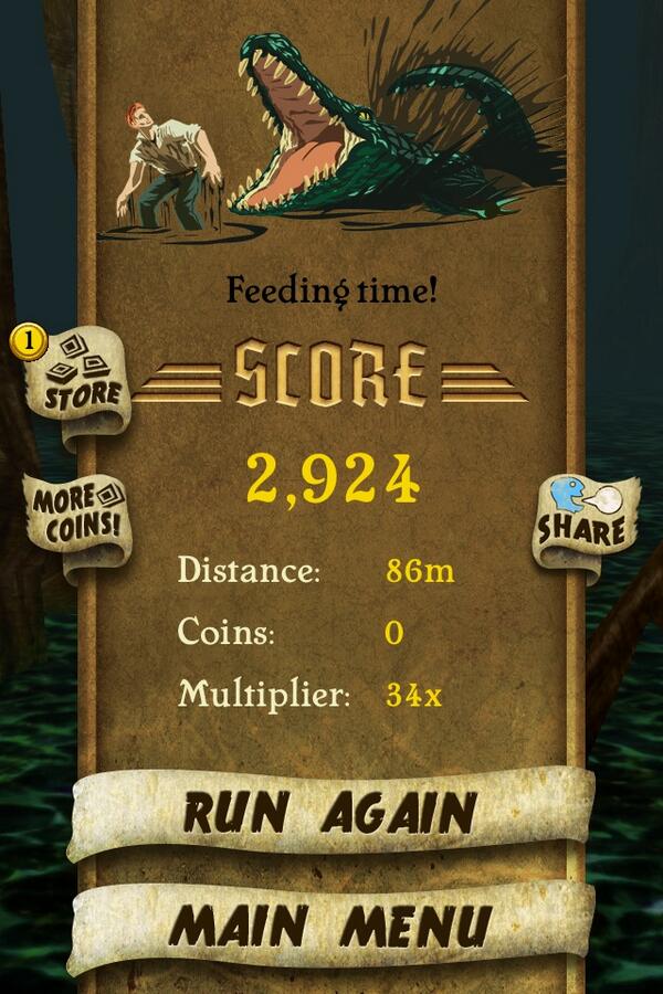 Parmjeetj's tweet photo. I got 2,924 points while escaping from demon monkeys. Beat that! http://t.co/jdKr9Nhn6o #TempleRun http://t.co/DwrKHOddPQ