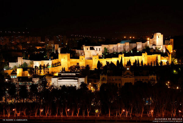 de noche en la Alcazaba de #Málaga #Andalcía