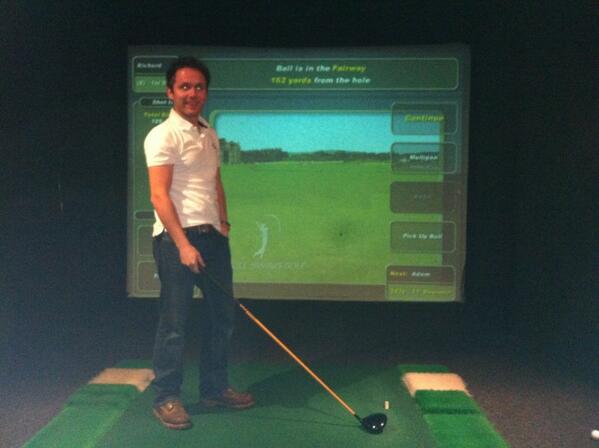 lawny83's tweet image. Snow destroyed mine and @rshodgy old course dream. Next best thing on it and playing the old course #1under