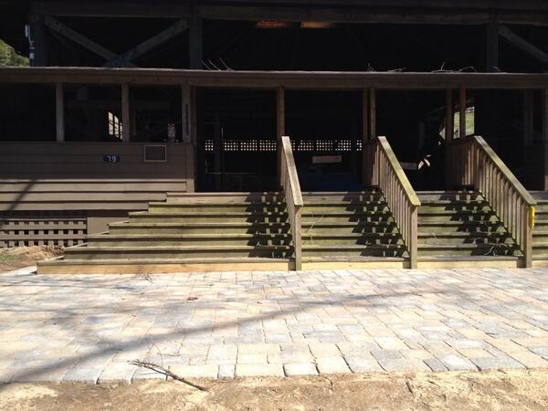 jimoby's tweet image. New gym patio