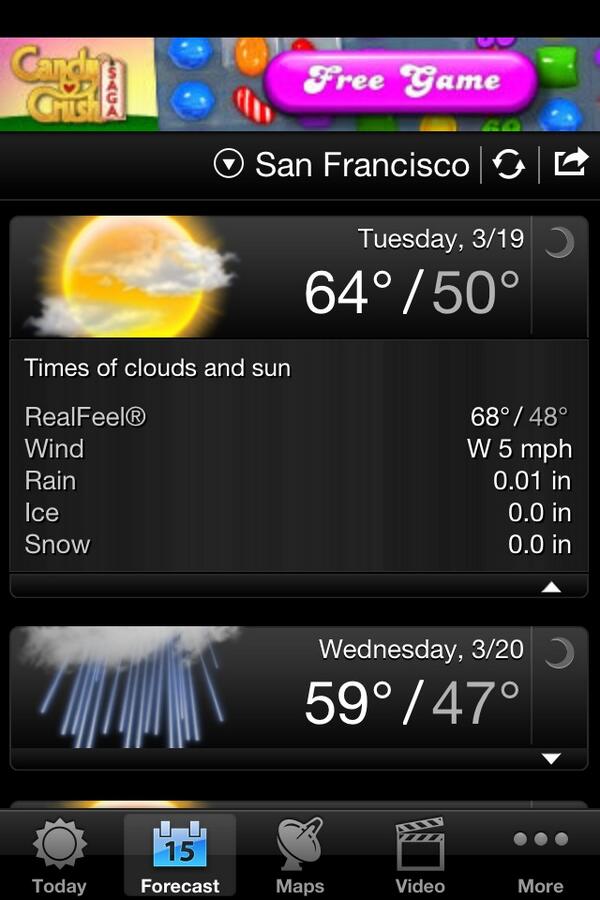 Valinger's tweet image. Forecast by AccuWeather
