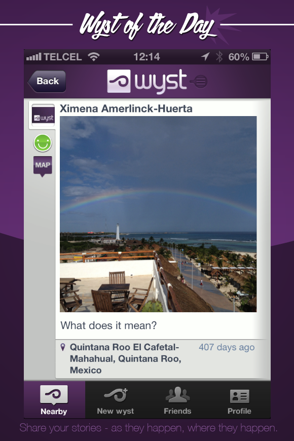 Wystit's tweet photo. A beautiful rainbow over the sea of the Mayan Riviera! http://t.co/gBLKS0ivye