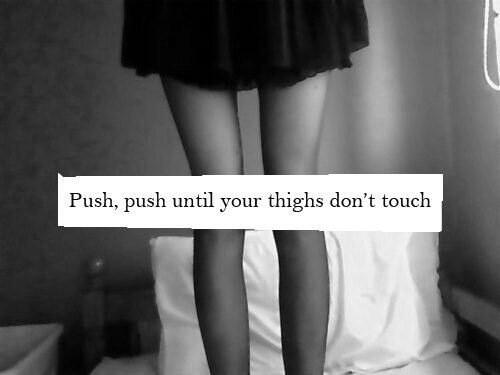 WantToBeTiny's tweet image. Push, push until your thighs don't touch.
