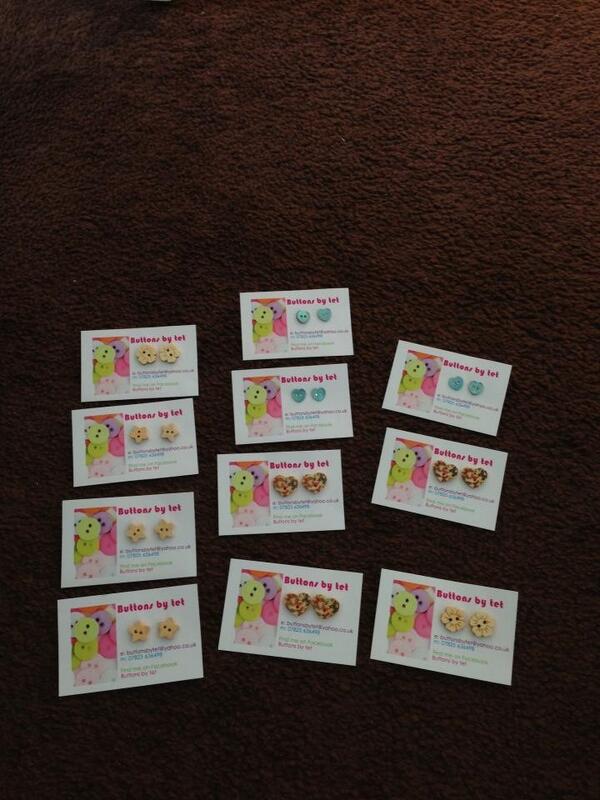 ButtonsByTet's tweet image. Buttons packaged and ready to go into store :) #ButtonsByTet