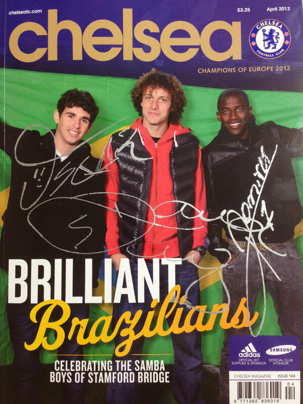 ChelseaFC's tweet image. RT this tweet and follow @chelseafc for a chance of winning a signed Chelsea mag and 2 tickets for #BrazilvRussia!