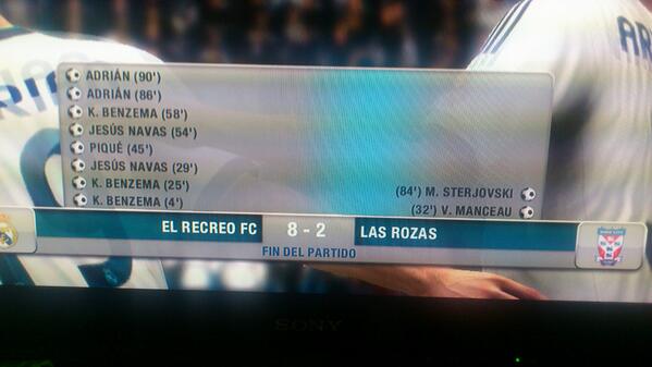 Matilla90's tweet photo. Partiendo un poko al fifita a @Marcos_Llorente con un contundente 8-2 http://t.co/256ofN7VG1