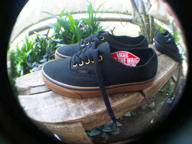 vans authentic black gum indonesia