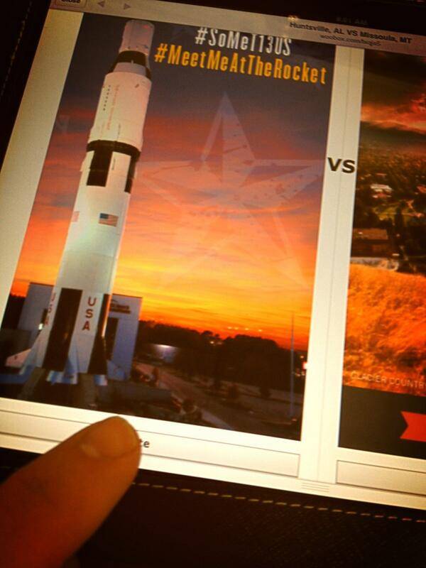 47Made's tweet image. Time for liftoff! We've cast our vote for #HSV in the #SoMeT13US final! #MeetMeAtTheRocket