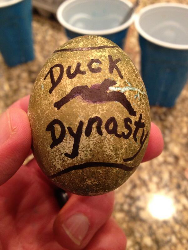 woogman17's tweet photo. @DuckDynastyAE Gettin happy happy happy on Easter http://t.co/NNiaapK9EA