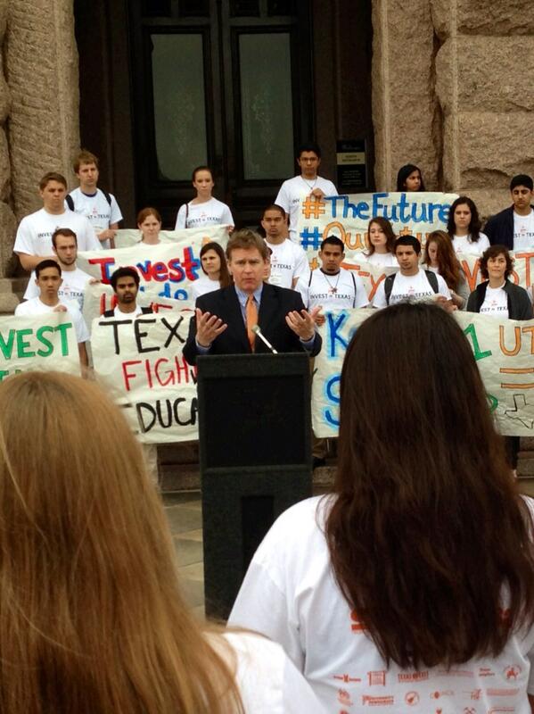 Our future. Speaking @ Invest in Texas rally @ TX Capitol. Great turn out of UT students! #txlege #txgop #tcot
