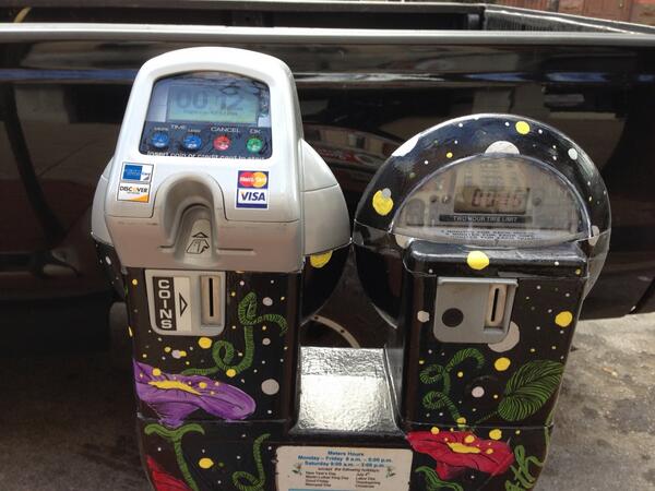 New v old, York has installed 30 new parking meters downtown that accept credit cards as a pilot program #CBS21News