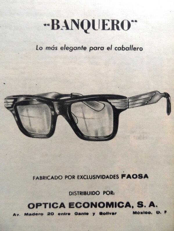 historia_mexico's tweet photo. "Banquero, lo más elegante para el caballero" (1960) http://t.co/j7F1bFWrjT
