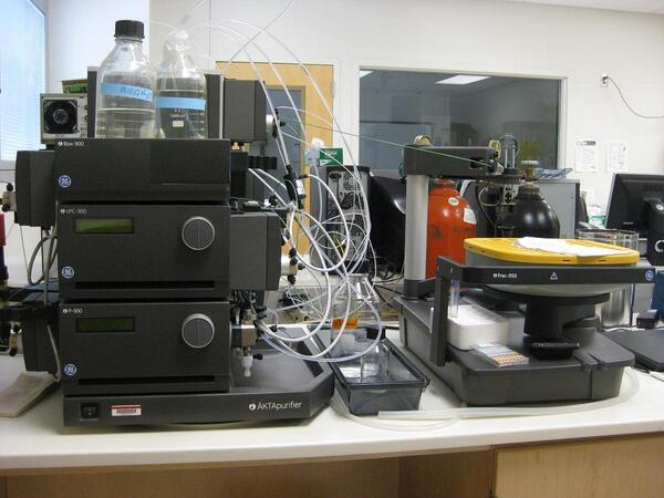 TheLabStore's tweet photo. Excited to have this AKTA Purifier for your lab! Comes w/ Frac-950, computer, software, &amp; all the whistles &amp; bells. http://t.co/17WbWp2NyW