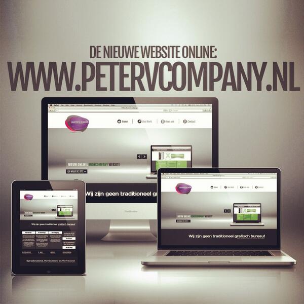 PETERVCOMPANY's tweet image. RT:dit bericht en maak kans op #gratis #poster ontwerp van de dwarsliggers van @PETERVCOMPANY #website #webdesign