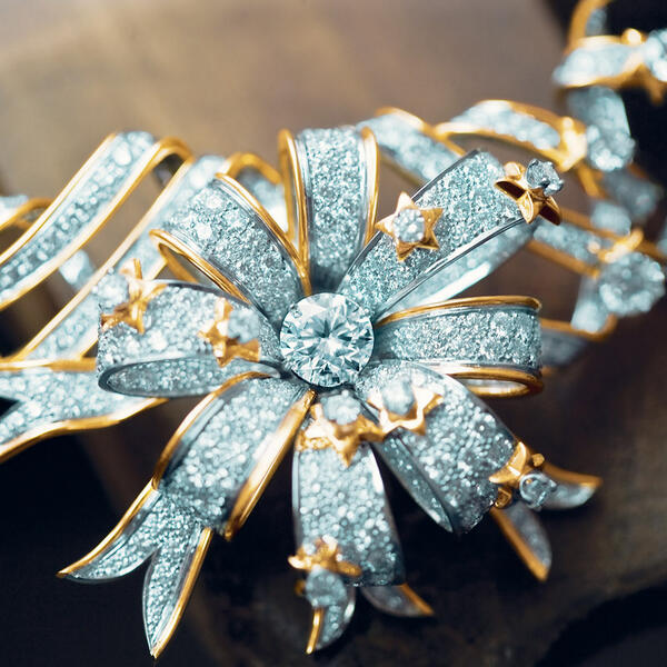 ribbon rosette necklace tiffany