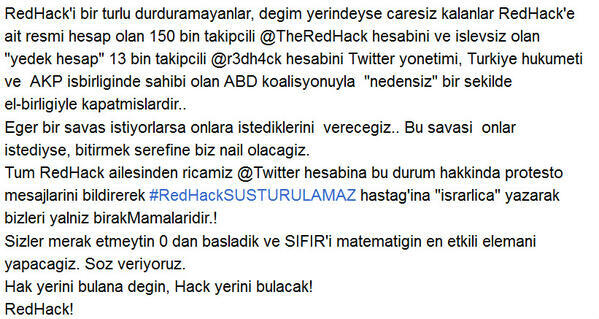 SSSBBL777's tweet image. #RedHackSusturulamaz  ARKADASLAR #REDHACKLERE DESTEK .
