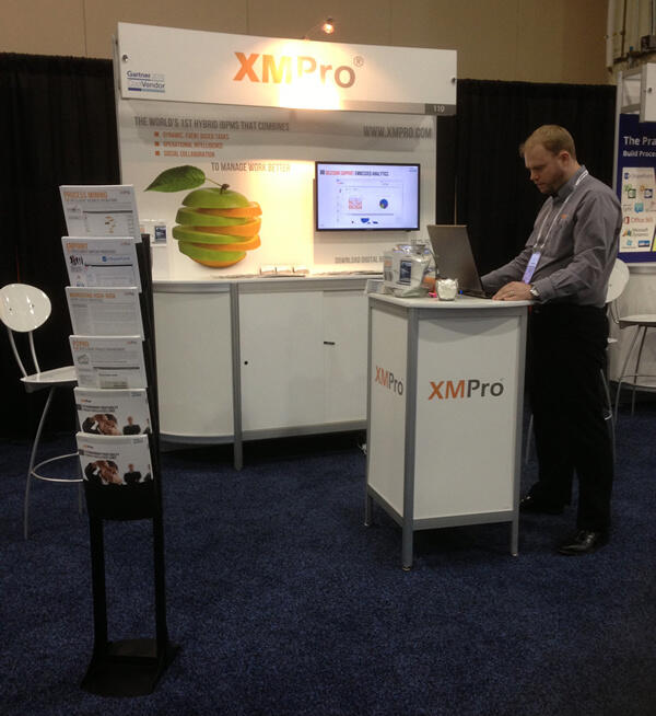 AndriBeneke's tweet photo. #xmpro at #GartnerBPM in National Harbor. Visit us (stand 110) - see the world's first hybrid iBPMS in action. http://t.co/OSeItjmKqq