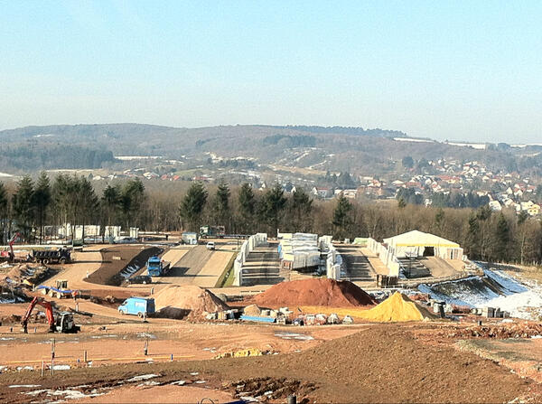 Het project Bostalsee Centerparcs loopt mooi door. Hierbij een overzicht van onze koppelplaats ter plaatse #Pultrum