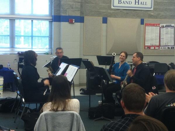 CountyHighBand's tweet photo. The Capstone Quintet - Live! at County High! http://t.co/2DzcvE98XH