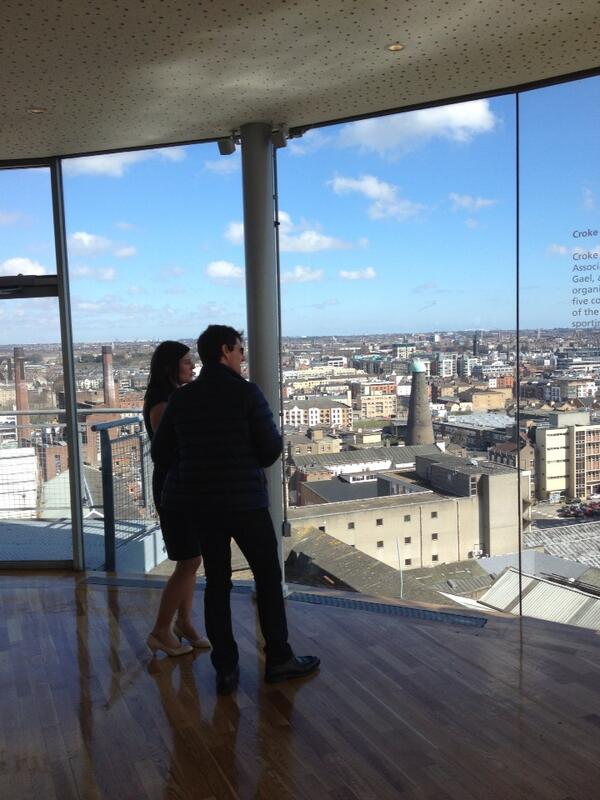 CKennedyPR's tweet image. Super day for Tom Cruise to see Dublin from The Gravity Bar #oblivion