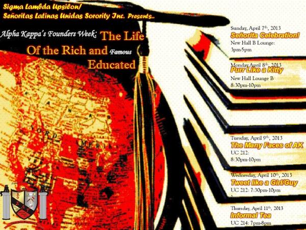 SLU_AlphaKappa's tweet image. @AdelphiLUL come out for our week! #LifestyleOfTheRichAndEducated