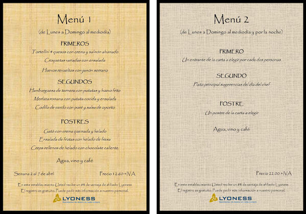 EsRecodeGenova's tweet photo. Os presentamos el #menú de esta semana ¡Bon profit! http://t.co/p6928eP8D6