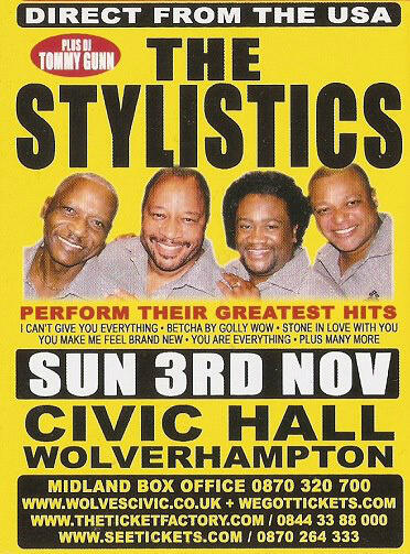 _RetroMania's tweet image. The Stylistics BABY! Can't wait for this gig. Book yr place on the dancefloor now, it's going to be something else!