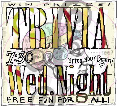 FiddleheadPizza's tweet image. Trivia Night tonight! There's some smart folks in these parts!