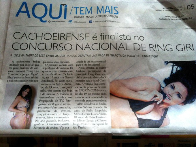 destaque hoje no jornal .Obrigada meus amores @SporTV @canalCombate http://t.co/5w068If2hi<a href="/tag/belemdopara"class="tags"><span>#belemdopara</span></a>