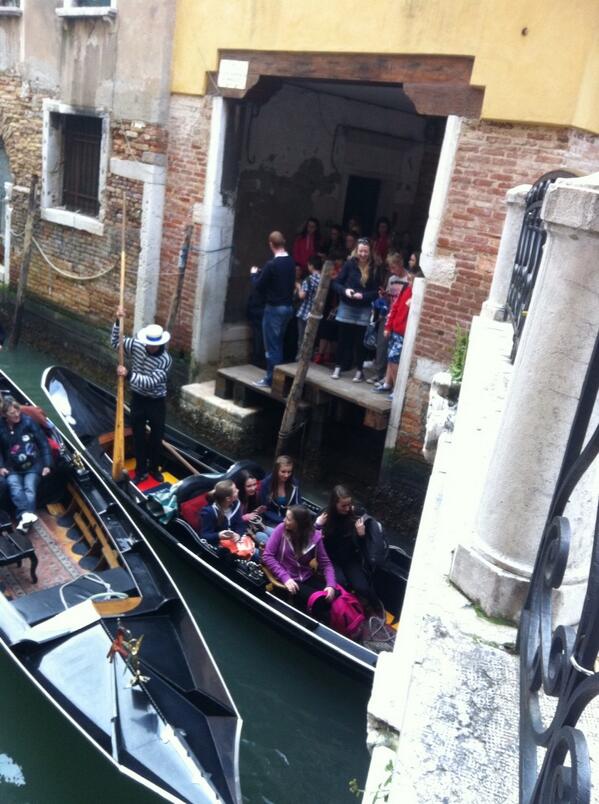 ratoathcollege's tweet image. #Italy2013 We're on the Gondola's in Venezia!