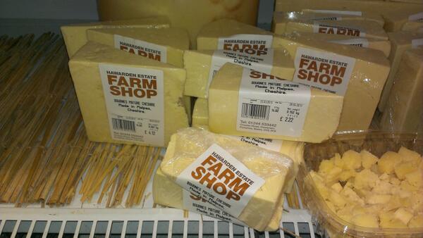 Delighted to see our cheese <a href="/HawardenEstate/">Hawarden Farm Shop</a>  farm shop this morning. Bought a great piece of rib eye. #buylocal