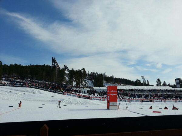 Vinterkanalen's tweet photo. Det är fint väder i Falun! Nu masstart damer 10 km. #twittski http://t.co/BXFZ5A7Xsk