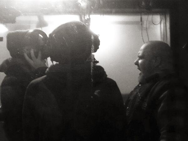 Summer_of_92's tweet photo. Gang Vocals. Someone tell @riverboatsinkin to stop laughing during the takes http://t.co/8LqZxV85Kn