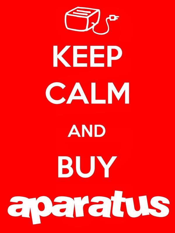 _aparatus's tweet photo. Keep calm and buy aparatus! http://t.co/Fvs7BpTngc