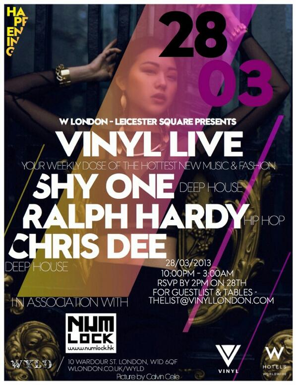 LeonVinyl's tweet image. Join us at @WLondonHotel Thursday we&apos;re giving out free Watches Worth £50 #NumLock