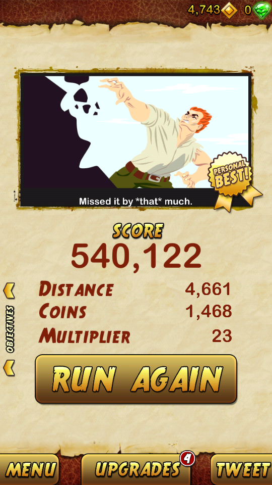 farrukhraja7's tweet photo. I got 540122 points while escaping from a Giant Demon Monkey. Beat that! http://t.co/tdOA2eZ8uF http://t.co/pVIoSPrUsJ