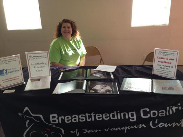 BreastfeedSJC's tweet photo. Spreading the word #breastfeeding at the 2013 Family Enrichment Symposium. Come to Emmanuel Baptist Church Stockton. http://t.co/e0V2OwGVLT