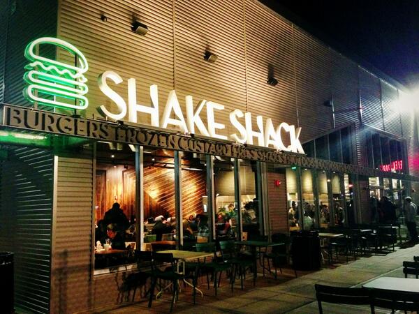 So this happened last night...my 1st meal back in Boston was my very fave NYC burger and cheese fries!! #shakeshack