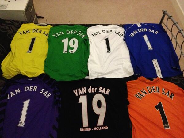 van der sar jersey number